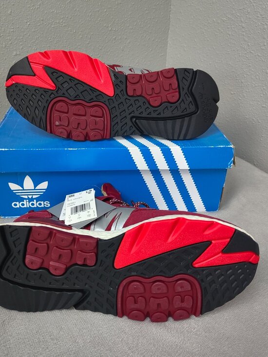 Size 11.5 - Adidas 3M Nite Jogger Maroon Men\'s Red Shoes EE5870 Reflective Night main image 5